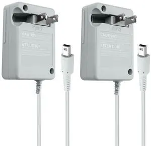 3DS/2DS Charger for Nintendo 3DS XL, DSi XL, New 3DS & 2DS - AC Wall Adapter with Universal 100-240V | Replacement Power Cord for Nintendo Handheld Console Accessories (2 Pack) 3DS/2DS Charger for Nintendo 3DS XL, DSi XL, New 3DS & 2DS - AC Wall Adapter with Universal 100-240V | Replacement Power Cord for Nintendo Handheld Console Accessories (2 Pack)