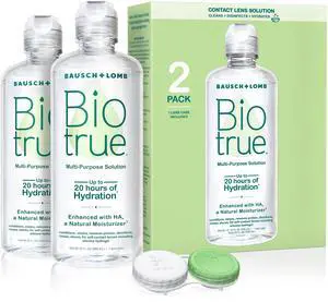 Contact Solution, Multi-Purpose Solution with Lens Case, Cleans, Conditions, Hydrates, Disinfects, Removes Protein, Dirt & Debris, Contact Lens Cleaner & Storage, 10 Fl Oz (Pack of 2) Contact Solution, Multi-Purpose Solution with Lens Case, Cleans, Conditions, Hydrates, Disinfects, Removes Protein, Dirt & Debris, Contact Lens Cleaner & Storage, 10 Fl Oz (Pack of 2)