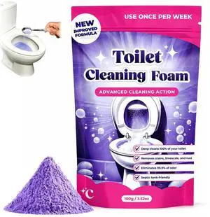 Toilet Cleaning Foam, Toilet Bowl Cleaner, New Upgrade Touch Free Foaming Cleaning Powder, Fast-Foaming Formula for a Fresh, For Sparkling Clean Toilet Cleaning Foam, Toilet Bowl Cleaner, New Upgrade Touch Free Foaming Cleaning Powder, Fast-Foaming Formula for a Fresh, For Sparkling Clean