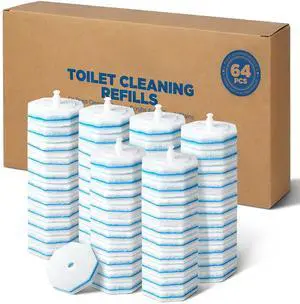 64 Count Toilet Wand Refills for Clorox Toilet Wand, 5X Cleaning Power Toilet Bowl Cleaners with Exclusive Formula, High-Density Disposable Toilet Brush Scrubber - No Falling Apart, Fresh Fragrance 64 Count Toilet Wand Refills for Clorox Toilet Wand, 5X Cleaning Power Toilet Bowl Cleaners with Exclusive Formula, High-Density Disposable Toilet Brush Scrubber - No Falling Apart, Fresh Fragrance