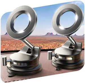 2 Pack for Magsafe Car Mount, Magnetic Phone Holder for Car, Strong Magnetic Car Phone Mount, 89 LBS Suction Phone Mount Vacuum, Dashboard Gifts Phone Holders for Your Car Mount for iPhone 17 2 Pack for Magsafe Car Mount, Magnetic Phone Holder for Car, Strong Magnetic Car Phone Mount, 89 LBS Suction Phone Mount Vacuum, Dashboard Gifts Phone Holders for Your Car Mount for iPhone 17