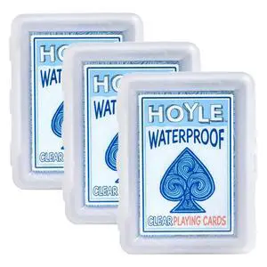 Waterproof Clear Playing Cards (3- Pack) Waterproof Clear Playing Cards (3- Pack)