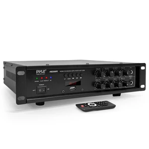 Bluetooth PA Mixing Amplifier - 500W Home Audio Rack Mount Stereo Power Amplifier, Digital LED Display, USB/AUX/Mic, Optical/Coaxial, AC-3, 70V/100V Output - PMX3500PH Bluetooth PA Mixing Amplifier - 500W Home Audio Rack Mount Stereo Power Amplifier, Digital LED Display, USB/AUX/Mic, Optical/Coaxial, AC-3, 70V/100V Output - PMX3500PH