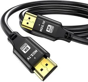 3.3FT Short Hdmi Cable, 8K@60Hz 4K@120Hz, 48Gbps Ultra High Speed Hdmi 2.1 Cord with Gold-Plated Connectors, Aluminum Shell, for Monitor, Laptop, TV, soundbar, PS5, Gaming Console(Black) 3.3FT Short Hdmi Cable, 8K@60Hz 4K@120Hz, 48Gbps Ultra High Speed Hdmi 2.1 Cord with Gold-Plated Connectors, Aluminum Shell, for Monitor, Laptop, TV, soundbar, PS5, Gaming Console(Black)