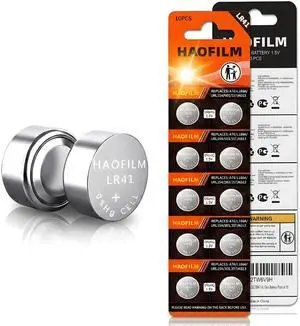 10-Pack LR41 Button Batteries, AG3 392 384 SR41 1.5V Cell Battery 10-Pack LR41 Button Batteries, AG3 392 384 SR41 1.5V Cell Battery