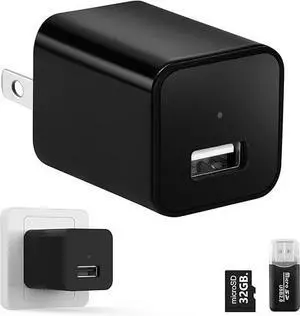 Mini Camera with 64G Card 1080P Small Security Camera Charger with Motion Detection for Indoor (No WiFi) Mini Camera with 64G Card 1080P Small Security Camera Charger with Motion Detection for Indoor (No WiFi)