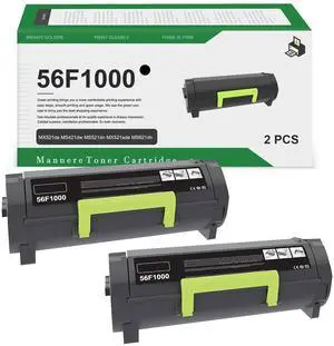 56F1000 High Yield Toner Cartridges (2-Pack) - Compatible 56F1000 Black MS321 Toner Cartridge Replacement for Lexmark MS621dn MS321dn MS421dn MX321adw MX521ade MS521dn Printer 56F1000 High Yield Toner Cartridges (2-Pack) - Compatible 56F1000 Black MS321 Toner Cartridge Replacement for Lexmark MS621dn MS321dn MS421dn MX321adw MX521ade MS521dn Printer