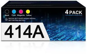 414A Toner Cartridges High Yield Replacement for HP 414A 414X Toner Cartridge Work with Color Laser Enterprise M455dn MFP M480f Pro M454 Pro MFP M479 Series Printer|W2020A W2021A W2022A W2023A 414A Toner Cartridges High Yield Replacement for HP 414A 414X Toner Cartridge Work with Color Laser Enterprise M455dn MFP M480f Pro M454 Pro MFP M479 Series Printer|W2020A W2021A W2022A W2023A