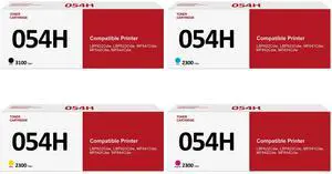 054 H Toner Cartridge Set 4-Color High Yield Toner Cartridge Replacement for Canon 054 Toner Cartridge Compatible with Color ImageClass LBP622Cdw MF642Cdw MF643Cdw MF644Cdw MF640C Printer 054 H Toner Cartridge Set 4-Color High Yield Toner Cartridge Replacement for Canon 054 Toner Cartridge Compatible with Color ImageClass LBP622Cdw MF642Cdw MF643Cdw MF644Cdw MF640C Printer