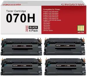 070H Black High Yield Toner Cartridge CRG-070H 070 H with Chip 4-Pack | Toner Cartridge CRG070H Replacement for Canon 070H Toner Cartridge for imageCLASS MF465dw MF462dw LBP247dw LBP246dw Printer 070H Black High Yield Toner Cartridge CRG-070H 070 H with Chip 4-Pack | Toner Cartridge CRG070H Replacement for Canon 070H Toner Cartridge for imageCLASS MF465dw MF462dw LBP247dw LBP246dw Printer