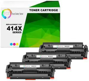414X Color Toner Cartridge 3 Pack - Compatible Replacement for HP 414X W2021X W2022X W2023X High Yield Works with HP Color LaserJet Pro M454, MFP M479 Printers (Cyan Magenta Yellow) 414X Color Toner Cartridge 3 Pack - Compatible Replacement for HP 414X W2021X W2022X W2023X High Yield Works with HP Color LaserJet Pro M454, MFP M479 Printers (Cyan Magenta Yellow)