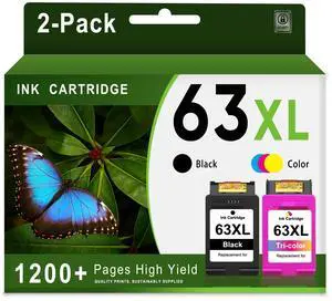 63XL Ink Cartridges Black and Color Replacement for HP 63 XL 63 Ink Cartridge for OfficeJet 4650 5255 3830 5258 4652; Envy 4512 4520; DeskJet 1112 3630 2130 Printer 63XL Ink Cartridges Black and Color Replacement for HP 63 XL 63 Ink Cartridge for OfficeJet 4650 5255 3830 5258 4652; Envy 4512 4520; DeskJet 1112 3630 2130 Printer
