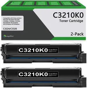 C3210K0 High-Yield Toner Cartridges (2-Pack, Black) Replacement for Lexmark C3224, C3326, C3426, MC3224, MC3326, MC3426 Printer C3210K0 High-Yield Toner Cartridges (2-Pack, Black) Replacement for Lexmark C3224, C3326, C3426, MC3224, MC3326, MC3426 Printer
