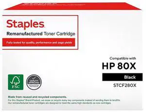 Remanufactured 80X Toner Cartridge Black High Yield Replacement for HP 80X Remanufactured 80X Toner Cartridge Black High Yield Replacement for HP 80X