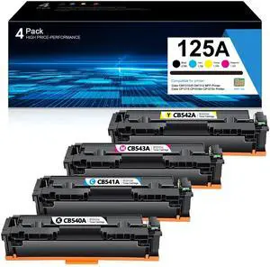 125A Toner Cartridge Set: CB540A CB541A CB542A CB543A Replacement for HP 125A High Yield Toner Cartridge for Color MFP CM1312 CM1312nfi Pro CP1215 CP1518ni CP1515n Series Printer Ink (4-Pack, B/C/Y/M) 125A Toner Cartridge Set: CB540A CB541A CB542A CB543A Replacement for HP 125A High Yield Toner Cartridge for Color MFP CM1312 CM1312nfi Pro CP1215 CP1518ni CP1515n Series Printer Ink (4-Pack, B/C/Y/M)