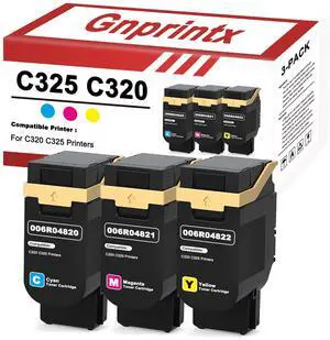 C325 C320 Toner Cartridges 006R04822 006R04821 006R04820 Replacement for Xerox C325 C320 Compatible with Xerox C320 C325 Printers (3 Pack, with chip) C325 C320 Toner Cartridges 006R04822 006R04821 006R04820 Replacement for Xerox C325 C320 Compatible with Xerox C320 C325 Printers (3 Pack, with chip)