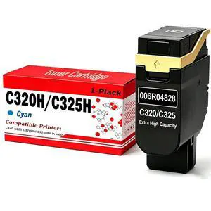 C320 C325 Toner Cartridge Extra High Capacity 006R04828 Compatible for Xerox C320 C325 C320DNI C325DNI Printer (1 Cyan 5500 Pages) C320 C325 Toner Cartridge Extra High Capacity 006R04828 Compatible for Xerox C320 C325 C320DNI C325DNI Printer (1 Cyan 5500 Pages)