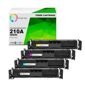 210A Toner Cartridge 4 Pack - Premium Compatible Replacement for HP 210A W2100A W2101A W2102A W2103A Works with HP Color LaserJet Pro 4201dn 4201dw Printers (Black Cyan Magenta Yellow) 210A Toner Cartridge 4 Pack - Premium Compatible Replacement for HP 210A W2100A W2101A W2102A W2103A Works with HP Color LaserJet Pro 4201dn 4201dw Printers (Black Cyan Magenta Yellow)
