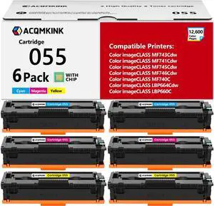 055 Toner Cartridge Set Replacement for Canon 055 MF743cdw Toner, 2C2M2Y 055 Toner Cartridge Set Replacement for Canon 055 MF743cdw Toner, 2C2M2Y
