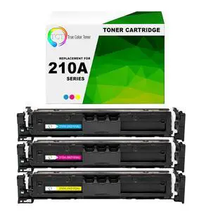 210A Color Toner Cartridge 3 Pack - Compatible Replacement for HP 210A W2101A W2102A W2103A Works with HP Color LaserJet Pro 4201dn 4201dw MFP 4301dw Printers (Cyan Magenta Yellow) 210A Color Toner Cartridge 3 Pack - Compatible Replacement for HP 210A W2101A W2102A W2103A Works with HP Color LaserJet Pro 4201dn 4201dw MFP 4301dw Printers (Cyan Magenta Yellow)