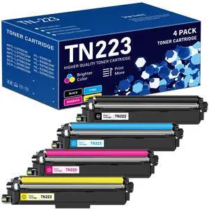 TN-223 BK/C/M/Y Toner Cartridges Replacement for Brother TN223BK/C/M/Y Toner Cartridge for TN223 Black Cyan Magenta Yellow, MFC-L3710CW MFC-L3750CDW MFC-L3770CDW Toner Printer, TN223 4PK TN-223 BK/C/M/Y Toner Cartridges Replacement for Brother TN223BK/C/M/Y Toner Cartridge for TN223 Black Cyan Magenta Yellow, MFC-L3710CW MFC-L3750CDW MFC-L3770CDW Toner Printer, TN223 4PK
