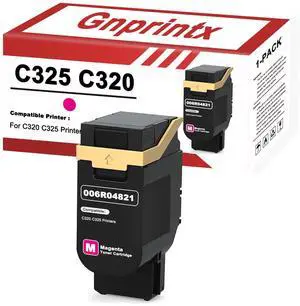 C325 C320 Magenra Toner Cartridges 006R04821 Replacement for Xerox C325 C320 Compatible with Xerox C320 C325 Printers (1 Pack, with chip) C325 C320 Magenra Toner Cartridges 006R04821 Replacement for Xerox C325 C320 Compatible with Xerox C320 C325 Printers (1 Pack, with chip)
