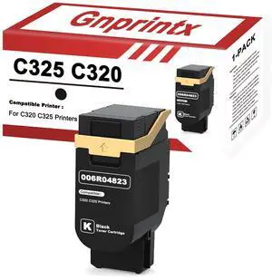 C325 C320 Black Toner Cartridges 006R04823 Replacement for Xerox C325 C320 Compatible with Xerox C320 C325 Printers (1 Pack, with chip) C325 C320 Black Toner Cartridges 006R04823 Replacement for Xerox C325 C320 Compatible with Xerox C320 C325 Printers (1 Pack, with chip)