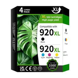 920XL Compatible Ink Cartridges for HP 920XL (6PK, BKCMY) | Work With OfficeJet 6000 6500 6500a 7000 7500a Printers,High page yield printing,Illustrated installation guide 920XL Compatible Ink Cartridges for HP 920XL (6PK, BKCMY) | Work With OfficeJet 6000 6500 6500a 7000 7500a Printers,High page yield printing,Illustrated installation guide
