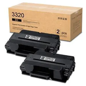Phaser 3320 Black High Capacity Toner Cartridge (2-Pack) - Dophe Compatible 106R02307 Toner Cartridge Replacement for Xerox Phaser 3320 3320DNI Printer Phaser 3320 Black High Capacity Toner Cartridge (2-Pack) - Dophe Compatible 106R02307 Toner Cartridge Replacement for Xerox Phaser 3320 3320DNI Printer