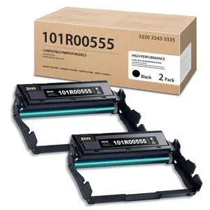 2 Pack Phaser 3330/WorkCentre 3335/3345 - 101R00555 Drum-Cartridge Replacement for Xerox 3330 3345 3335 Printers (Yield 30K,Black) 2 Pack Phaser 3330/WorkCentre 3335/3345 - 101R00555 Drum-Cartridge Replacement for Xerox 3330 3345 3335 Printers (Yield 30K,Black)