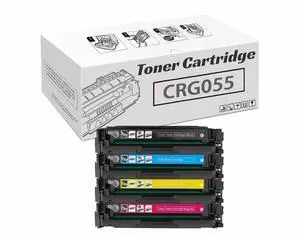 CRG055 CRG-055 Toner Cartridges Compatible for Canon ImageCLASS MF740 MF745Cdw MF741CDW MF743CDW Printers, with Chip, High Yield Black 2,300 Pages, Color 2,100 Pages One Set CRG055 CRG-055 Toner Cartridges Compatible for Canon ImageCLASS MF740 MF745Cdw MF741CDW MF743CDW Printers, with Chip, High Yield Black 2,300 Pages, Color 2,100 Pages One Set