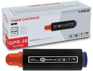 1-Pack GPR-38 (3766B003AA) Black Toner Cartridge High Yield Compatible GPR-38 Replacement for Canon ImageRunner Advance 6055 6065 6075 6255 6265 6275 6555 6565 6575 Printer 1-Pack GPR-38 (3766B003AA) Black Toner Cartridge High Yield Compatible GPR-38 Replacement for Canon ImageRunner Advance 6055 6065 6075 6255 6265 6275 6555 6565 6575 Printer
