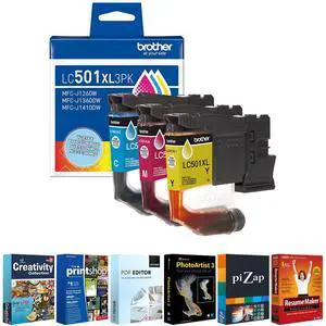 Authorized Seller- LC501XL3PKS with Tech Smart USA Printer Essentials Download Card for PC Authorized Seller- LC501XL3PKS with Tech Smart USA Printer Essentials Download Card for PC