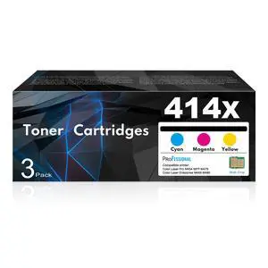 414X High-yield Toner Cartridge 3-Color Replacement for HP 414X Toner 414A W2021X W2023X W2022X Works with Color Laser Enterprise M455dn MFP M480f Pro M454dn M454dw MFP M479fdn M479fdw Printer (C/M/Y) 414X High-yield Toner Cartridge 3-Color Replacement for HP 414X Toner 414A W2021X W2023X W2022X Works with Color Laser Enterprise M455dn MFP M480f Pro M454dn M454dw MFP M479fdn M479fdw Printer (C/M/Y)