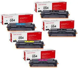 5 Pack 054 BK/C/M/Y Toner Cartridge: Compatible CRG054 Replacement for Canon 054 CRG-054 for Canon imageCLASS MF642Cdw MF644Cdw MF640C MF641Cw MF643Cdw MF645Cx LBP621Cw LBP622Cdw LBP623Cdw Printer 5 Pack 054 BK/C/M/Y Toner Cartridge: Compatible CRG054 Replacement for Canon 054 CRG-054 for Canon imageCLASS MF642Cdw MF644Cdw MF640C MF641Cw MF643Cdw MF645Cx LBP621Cw LBP622Cdw LBP623Cdw Printer
