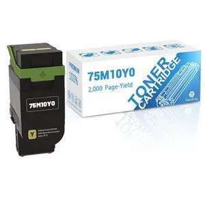 75M10Y0 Yellow CS531 Toner Cartridge, 2,000 Page-Yield | Compatible with Lexmark 75M10Y0 CS531dw CS632dwe CX532adwe CX635adwe 75M10Y0 Yellow CS531 Toner Cartridge, 2,000 Page-Yield | Compatible with Lexmark 75M10Y0 CS531dw CS632dwe CX532adwe CX635adwe