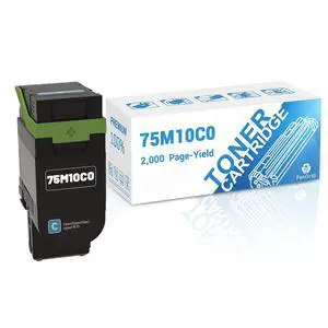 75M10C0 Cyan CX532 Toner Cartridge, 2,000 Page-Yield | Compatible with Lexmark 75M10C0 CS531dw CS632dwe CX532adwe CX635adwe 75M10C0 Cyan CX532 Toner Cartridge, 2,000 Page-Yield | Compatible with Lexmark 75M10C0 CS531dw CS632dwe CX532adwe CX635adwe
