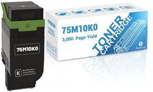 75M10K0 Black CS531 Toner Cartridge, 3,000 Page-Yield | Compatible with Lexmark 75M10K0 CS531dw CS632dwe CX532adwe CX635adwe 75M10K0 Black CS531 Toner Cartridge, 3,000 Page-Yield | Compatible with Lexmark 75M10K0 CS531dw CS632dwe CX532adwe CX635adwe