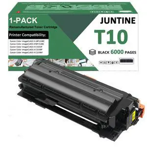 T10 Toner Cartridge Replacement for 4563C001 Black High Yield Toner Cartridges Compatible with Canon Color imageCLASS X LBP1538C MF1538C C1533P C1538P C1538iF Printer(1-Pack,Black) T10 Toner Cartridge Replacement for 4563C001 Black High Yield Toner Cartridges Compatible with Canon Color imageCLASS X LBP1538C MF1538C C1533P C1538P C1538iF Printer(1-Pack,Black)