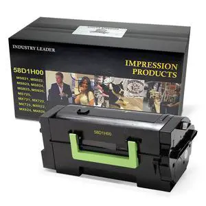High-Yield Toner Cartridge 58D1H00 15,000-Page Yield Compatible with Lexmark MS821, MS822, MS823, MS824, MS825, MS826, MX721, MX722, MX725, MX822, MX824, MX826 High-Yield Toner Cartridge 58D1H00 15,000-Page Yield Compatible with Lexmark MS821, MS822, MS823, MS824, MS825, MS826, MX721, MX722, MX725, MX822, MX824, MX826
