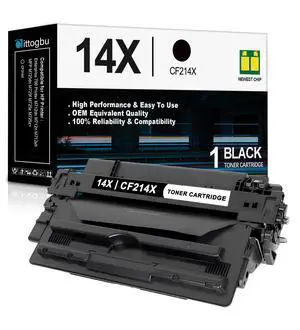 14X Black High Yield Toner Cartridge(1 Pack): Compatible CF214X 14X Toner Cartridge Replacement for HP 14X Enterprise 700 Printer M712dn M712n MFP M725dn M725f M725z M725z+ Printers 14X Black High Yield Toner Cartridge(1 Pack): Compatible CF214X 14X Toner Cartridge Replacement for HP 14X Enterprise 700 Printer M712dn M712n MFP M725dn M725f M725z M725z+ Printers