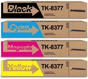 4-Pack TK-8377 TK8377 Toner Cartridge Compatible with Kyocera 3554ci | TK-8377K TK-8377C TK-8377M TK-8377Y Replacement for Kyocera Taskalfa 3554ci Printer(Black Cyan Yellow Magenta) 4-Pack TK-8377 TK8377 Toner Cartridge Compatible with Kyocera 3554ci | TK-8377K TK-8377C TK-8377M TK-8377Y Replacement for Kyocera Taskalfa 3554ci Printer(Black Cyan Yellow Magenta)