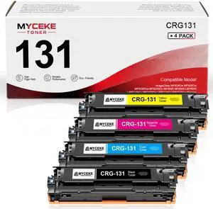131 Toner Cartridge Set: 4 Pack High Yield CRG 131 Cartridges Compatible for Canon 131 Toner Cartridge Work with ImageClass MF8280Cw MF628Cw MF624Cw MF8230Cn LBP7110Cw Printer 131 Toner Cartridge Set: 4 Pack High Yield CRG 131 Cartridges Compatible for Canon 131 Toner Cartridge Work with ImageClass MF8280Cw MF628Cw MF624Cw MF8230Cn LBP7110Cw Printer