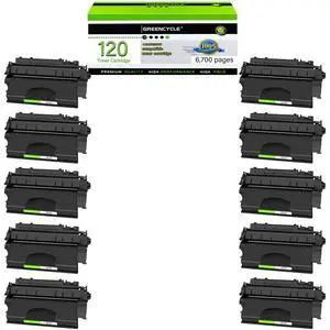 Compatible Toner Cartridge Replacement for Canon 120 CRG-120 2617B001 High Yield Work with ImageClass D1550 D1120 D1150 D1170 D1180 D1320 D1350 D1370 D1520 Printer (Black, 10-Pack) Compatible Toner Cartridge Replacement for Canon 120 CRG-120 2617B001 High Yield Work with ImageClass D1550 D1120 D1150 D1170 D1180 D1320 D1350 D1370 D1520 Printer (Black, 10-Pack)