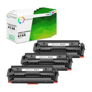414A Color Toner Cartridge 3 Pack - Compatible Replacement for HP 414A W2021A W2022A W2023A Works with HP Color LaserJet Pro M454, MFP M479 Printers (Cyan Magenta Yellow) 414A Color Toner Cartridge 3 Pack - Compatible Replacement for HP 414A W2021A W2022A W2023A Works with HP Color LaserJet Pro M454, MFP M479 Printers (Cyan Magenta Yellow)