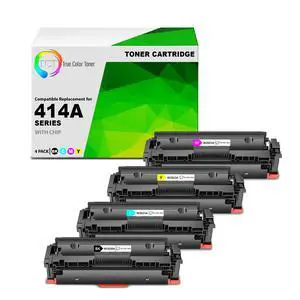 414A Toner Cartridge 4 Pack - Premium Compatible Replacement for HP 414A W2020A W2021A W2022A W2023A Works with HP Color LaserJet Pro M454, MFP M479 Printers (Black Cyan Magenta Yellow) 414A Toner Cartridge 4 Pack - Premium Compatible Replacement for HP 414A W2020A W2021A W2022A W2023A Works with HP Color LaserJet Pro M454, MFP M479 Printers (Black Cyan Magenta Yellow)