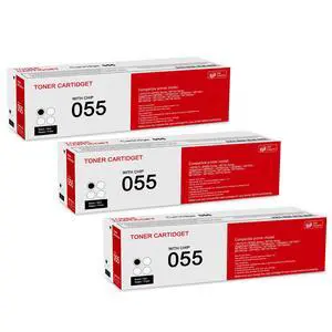 3 Pack 055 3016C001 Black Toner Cartridge: Compatible CRG-055 Replacement for Canon i-SENSYS LBP660 MF740 Series ImageClass LBP660C LBP664Cdw LBP664Cx MF740C MF741Cdw MF743Cdw MF740 Series Printer 3 Pack 055 3016C001 Black Toner Cartridge: Compatible CRG-055 Replacement for Canon i-SENSYS LBP660 MF740 Series ImageClass LBP660C LBP664Cdw LBP664Cx MF740C MF741Cdw MF743Cdw MF740 Series Printer