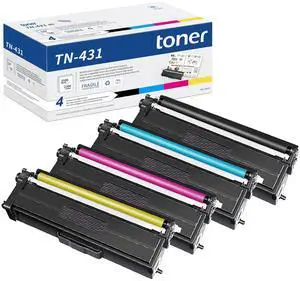 TN 431 Toner Cartridge 4 Pack Replacement for Brother TN431 4-Color Toner Cartridge Set for TN431BK TN431C TN431M TN431Y Toner MFC-L8610CDW MFC-L8900CDW HL- L8360CDW (TN431 Toner) TN 431 Toner Cartridge 4 Pack Replacement for Brother TN431 4-Color Toner Cartridge Set for TN431BK TN431C TN431M TN431Y Toner MFC-L8610CDW MFC-L8900CDW HL- L8360CDW (TN431 Toner)