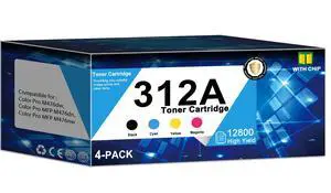 312A Toner Cartridge high Yield Replacement for HP 312A 312X Toner Cartridge Compatible with M476dw M476dn M476nw Printer (4-Pack, Black, Cyan, Yellow, Magenta) 312A Toner Cartridge high Yield Replacement for HP 312A 312X Toner Cartridge Compatible with M476dw M476dn M476nw Printer (4-Pack, Black, Cyan, Yellow, Magenta)