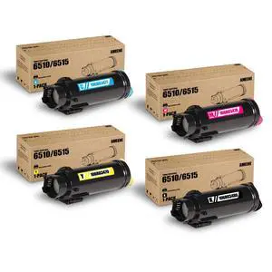 Workcenter 6515 Phaser 6510 High Capacity Toner Cartridges (4-Pack,Black/Cyan/Magenta/Yellow) 106R03477 106R03478 106R03479 106R03480 Toner Replacement for Xerox WorkCentre 6515 Phaser 6510 Printers Workcenter 6515 Phaser 6510 High Capacity Toner Cartridges (4-Pack,Black/Cyan/Magenta/Yellow) 106R03477 106R03478 106R03479 106R03480 Toner Replacement for Xerox WorkCentre 6515 Phaser 6510 Printers